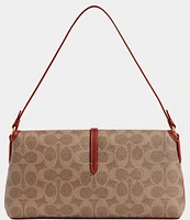 COACH Hamptons Signature Logo Shoulder Bag