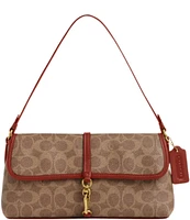 COACH Hamptons Signature Logo Shoulder Bag