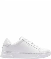 COACH High Line Leather Lace Up Sneakers