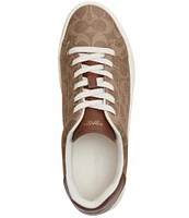 COACH Highline Signature Logo Coated Canvas Sneakers