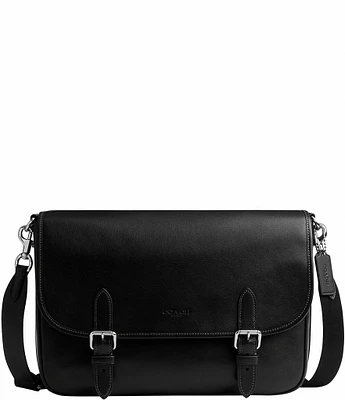COACH Hitch Full-Grain Leather Messenger Bag