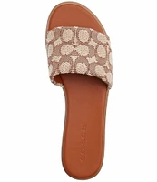 COACH Holly Signature Jacquard Slide Sandals