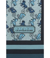 COACH Horse And Carriage Printed Silk Square Scarf