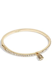 COACH Iconic Crystal Padlock Tennis Bangle Bracelet