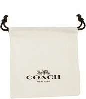 COACH Iconic Crystal Padlock Tennis Bangle Bracelet