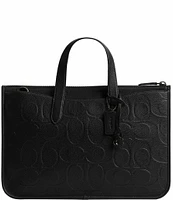 COACH Isaac Signature Leather Maxi Tote Bag