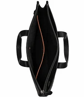 COACH Isaac Signature Leather Maxi Tote Bag