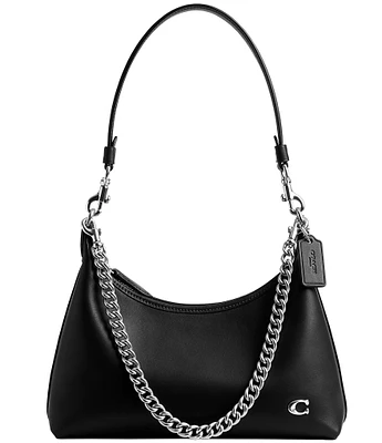 COACH Juliet 25 Leather Silver Toned Shoulder Bag