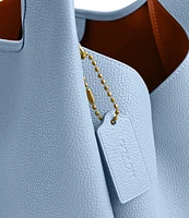 COACH Lana Pebbled Leather Hobo Tote Bag