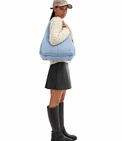COACH Lana Pebbled Leather Hobo Tote Bag
