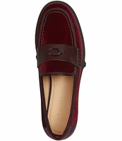 COACH Leah Velvet Platform Loafers