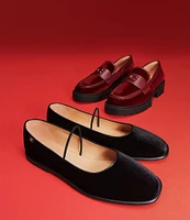 COACH Leah Velvet Platform Loafers