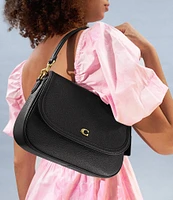 COACH Legacy Small Pebbled Leather Shoulder Bag