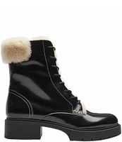 COACH Leighton Shearling Leather Booties