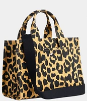 COACH Small Leopard Cargo 26 Tote Bag