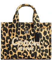 COACH Small Leopard Cargo 26 Tote Bag