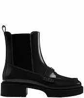 COACH Louisa Leather Chelsea Booties