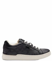 COACH Lowline C Logo Print Canvas Sneakers