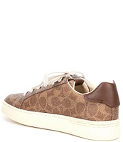 COACH Lowline C Logo Print Canvas Sneakers