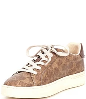 COACH Lowline C Logo Print Canvas Sneakers