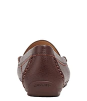 COACH Marley Leather Logo Slip-On Driver Loafers