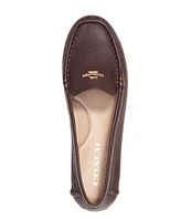 COACH Marley Leather Logo Slip-On Driver Loafers