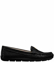 COACH Marley Leather Logo Slip-On Driver Loafers