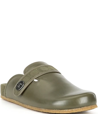 COACH Men's Blake Slip On Leather Clogs