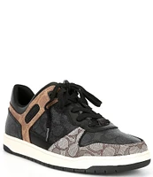 COACH Men's C201 Signature Coated Canvas Sneakers