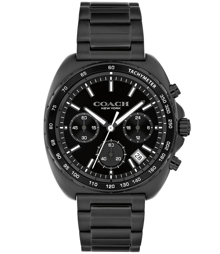 COACH Men's Charter Quartz Chronograph Stainless Steel Bracelet Watch