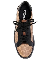 COACH Men's CitySole Lowline Signature Canvas and Leather Retro Sneakers