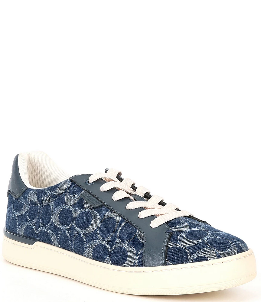 COACH Men's Lowline Signature Denim Sneakers