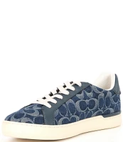 COACH Men's Lowline Signature Denim Sneakers