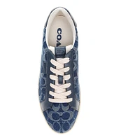 COACH Men's Lowline Signature Denim Sneakers