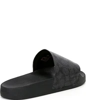 COACH Men's Signature Canvas Slides