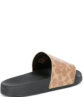 COACH Men's Signature Canvas Slides