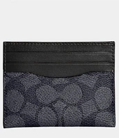 COACH Men's Signature Flat Card Case