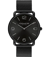 COACH Men's Solid Elliot 41mm Quartz Analog Mesh Bracelet Watch