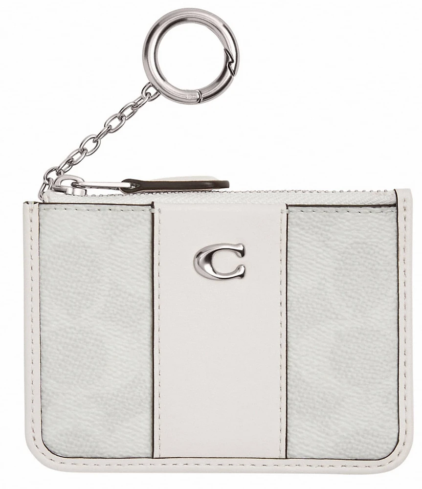 COACH Signature Canvas Essential Mini ID Card Case