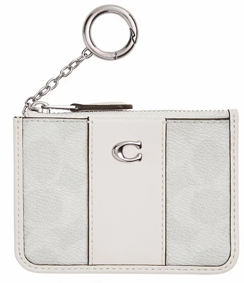 COACH Signature Canvas Essential Mini ID Card Case