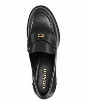 COACH Natalie Leather Loafer Pumps