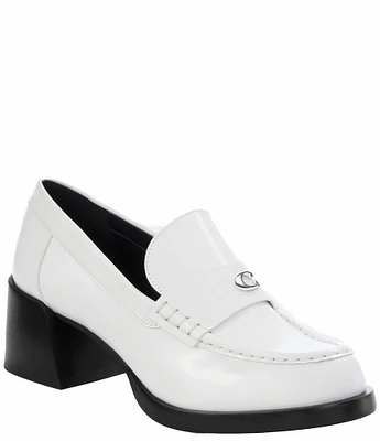 COACH Natalie Leather Loafer Pumps