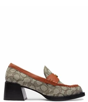 COACH Natalie Signature Jacquard Loafer Pumps