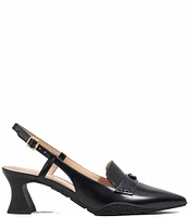 COACH Nikola Leather Slingback Loafer Pumps