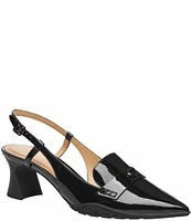 COACH Nikola Patent Leather Slingback Loafer Pumps