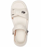 COACH Peyton Leather Platform Sandals