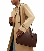 COACH Polished Pebble Isaac Workbag