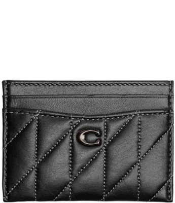 COACH Quilted Nappa Leather Card Case