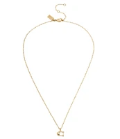 COACH Signature C Charm Starter Necklace