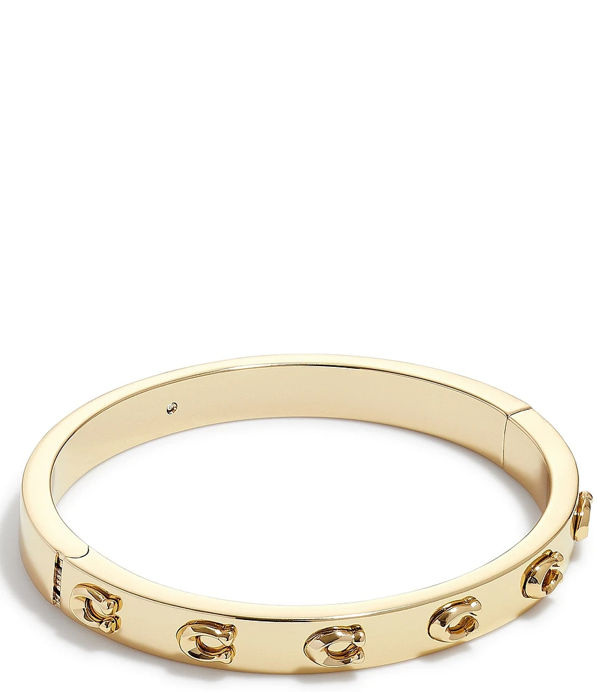 COACH Signature C Hinged Bangle Bracelet